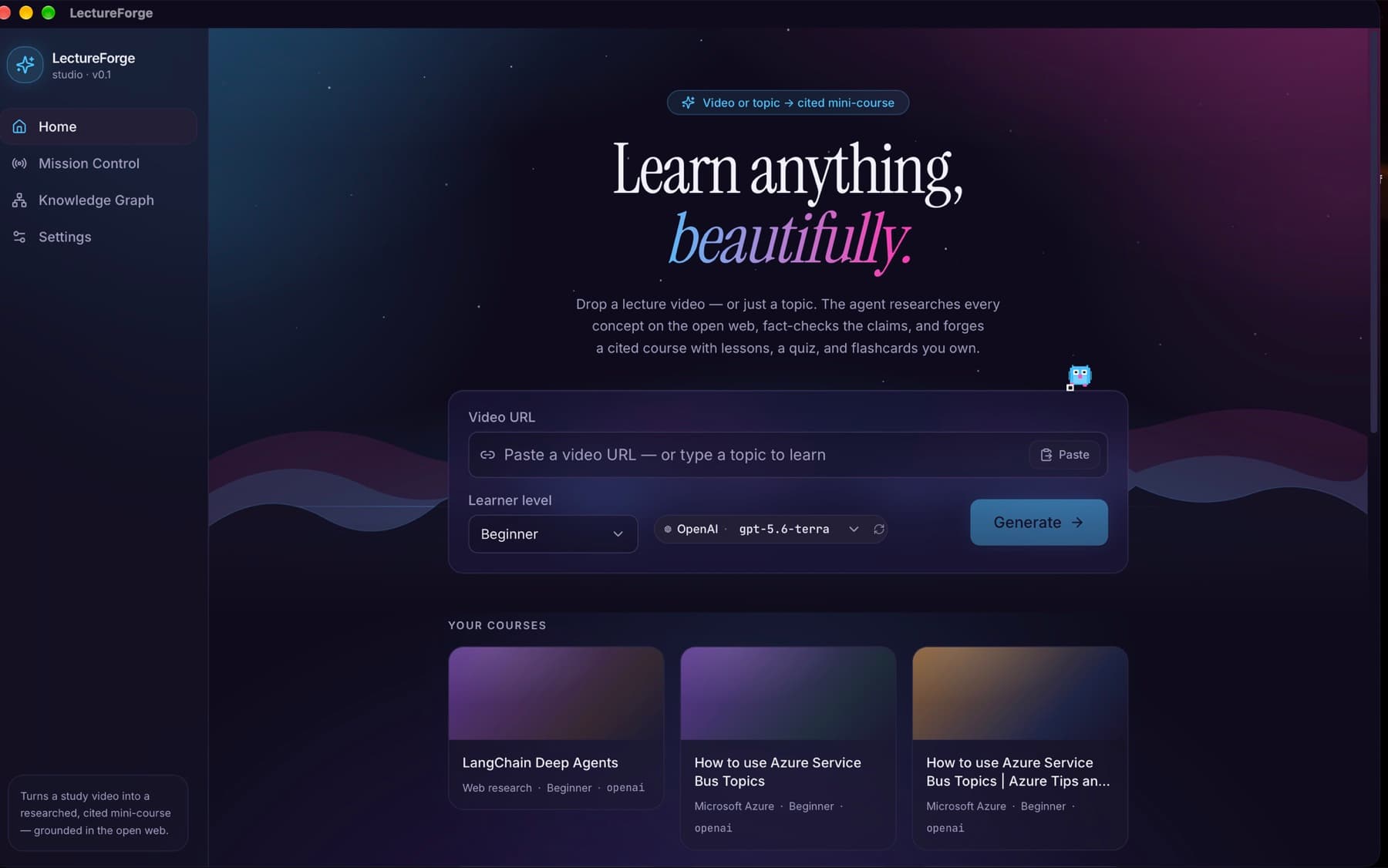 LectureForge: Home